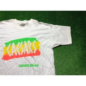 Vintage Caesars Palace Mens White Short Sleeve Tee Size Large White USA